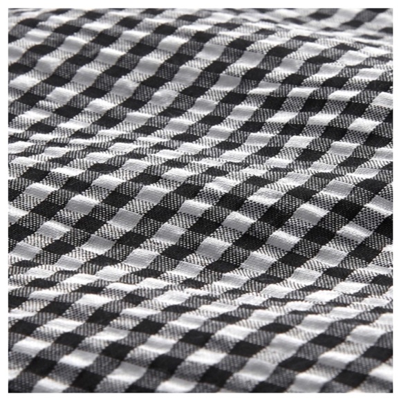 ❤️ Gingham Check High Low Asymmetrical Top - Picture 5 of 5